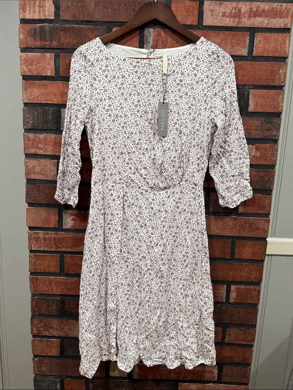 Yargici Midi Dress with  Floral Print